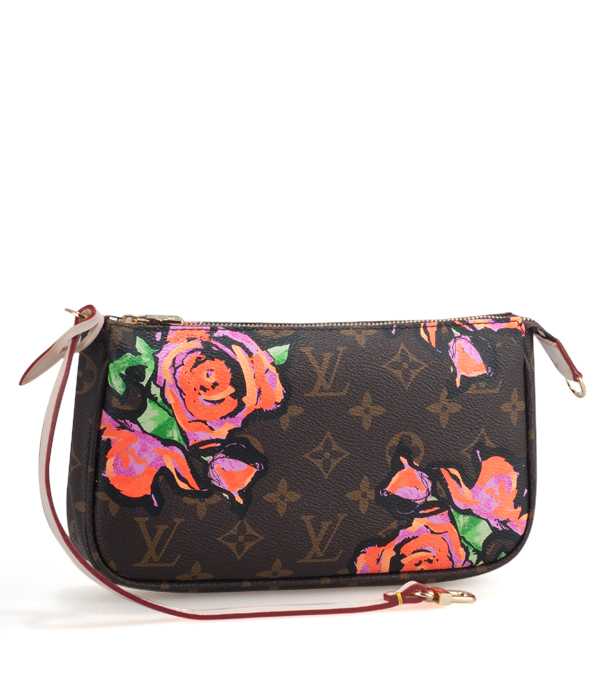 7A Replica Louis Vuitton Monogram Roses Canvas Pochette M48615 - Click Image to Close